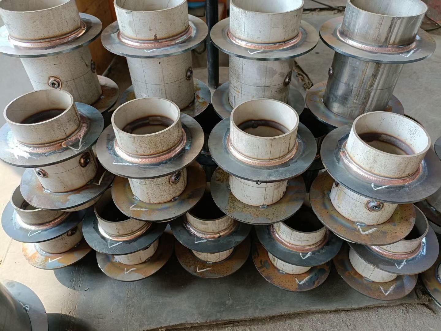 Automated welding sample for flow meter manufacturing