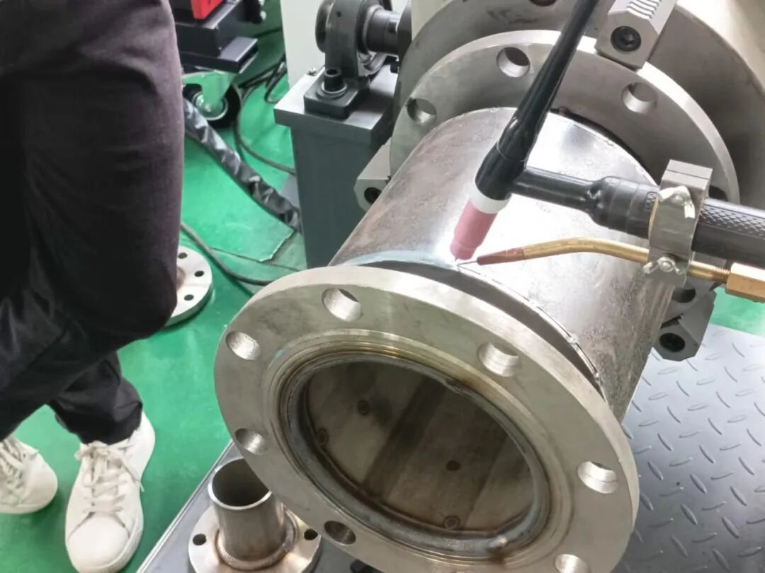 Flow meter automated welding result