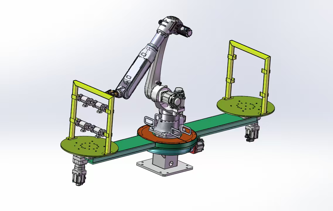 Automatic robotic painting system for industrial manufacturing
