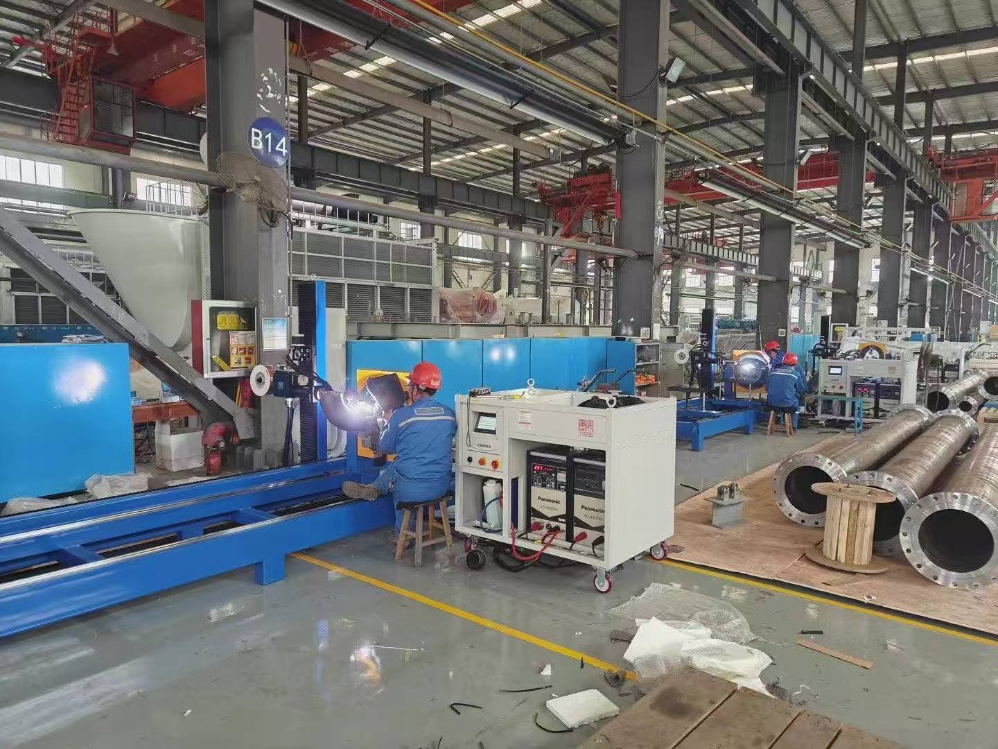 automatic TIG pipe welding machine for skid fabrication