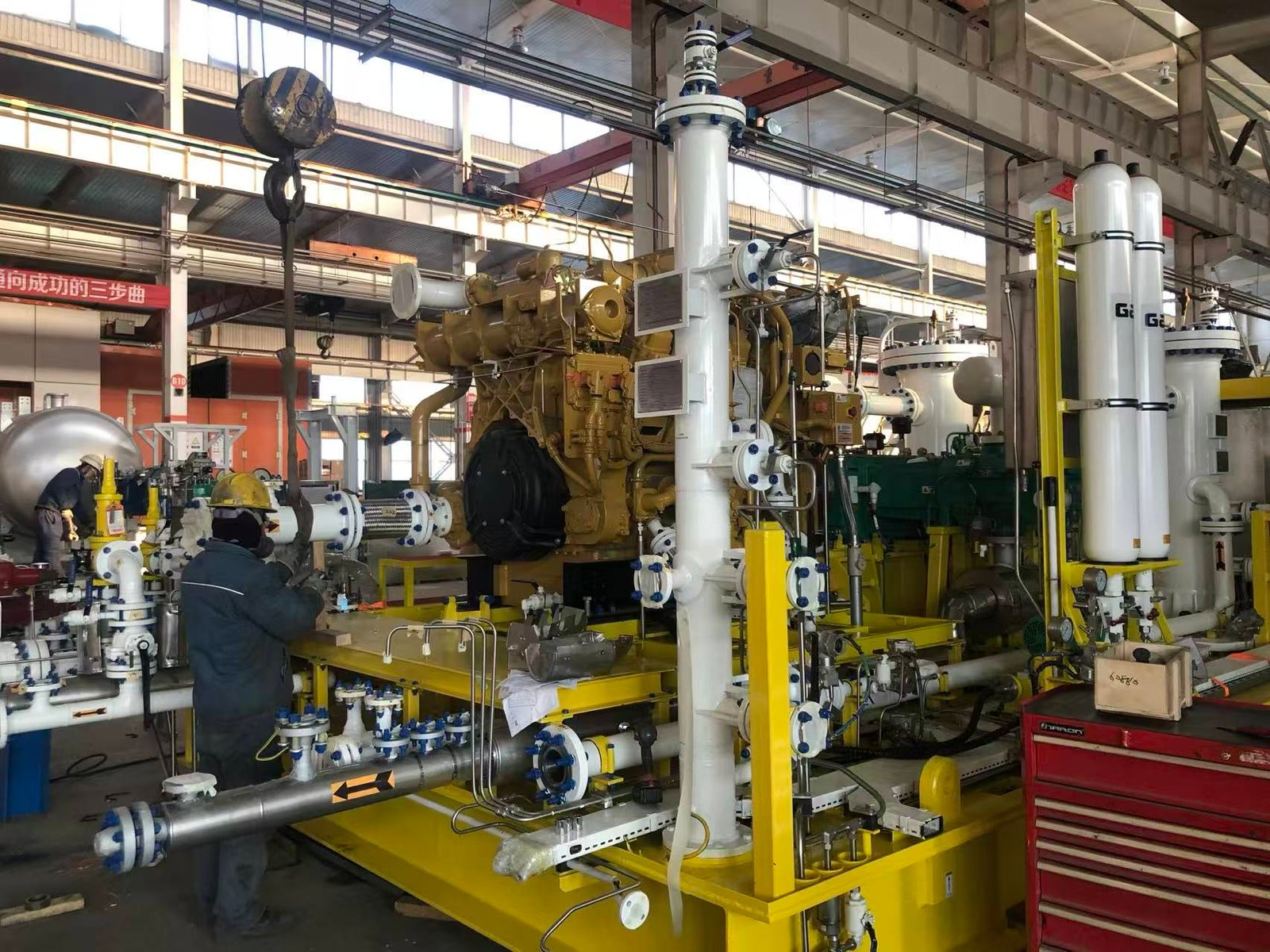 large scale skid package equipment for industrial applications