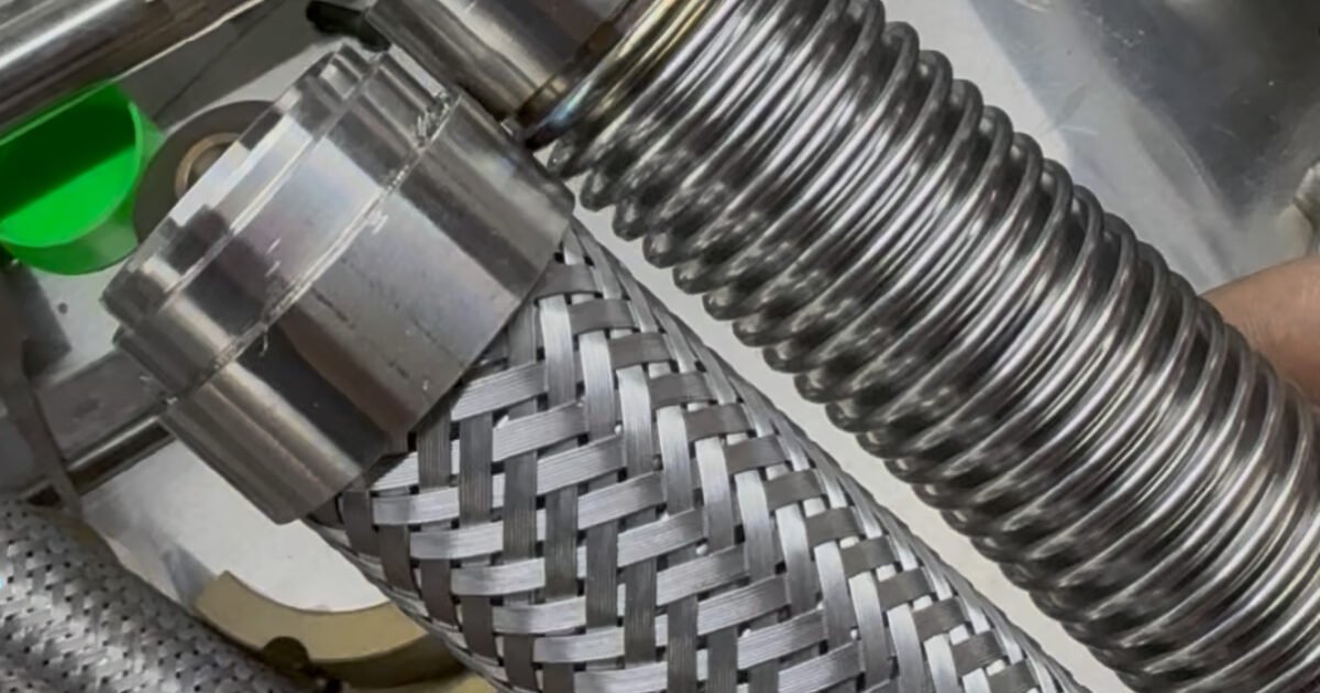 automatic TIG welded stainless steel flexible metal hose