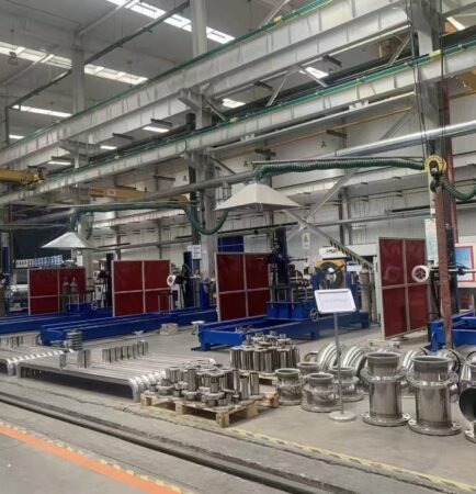 Data center liquid cooling pipe welding production line for stainless steel rigid pipes and piping assemblies