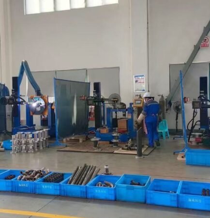 Welding automation workshop for pipe and pressure vessel manufacturing