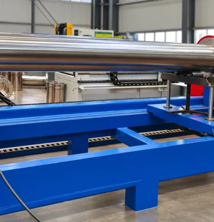 Rotary pipe welding system for automatic pipe-to-flange welding