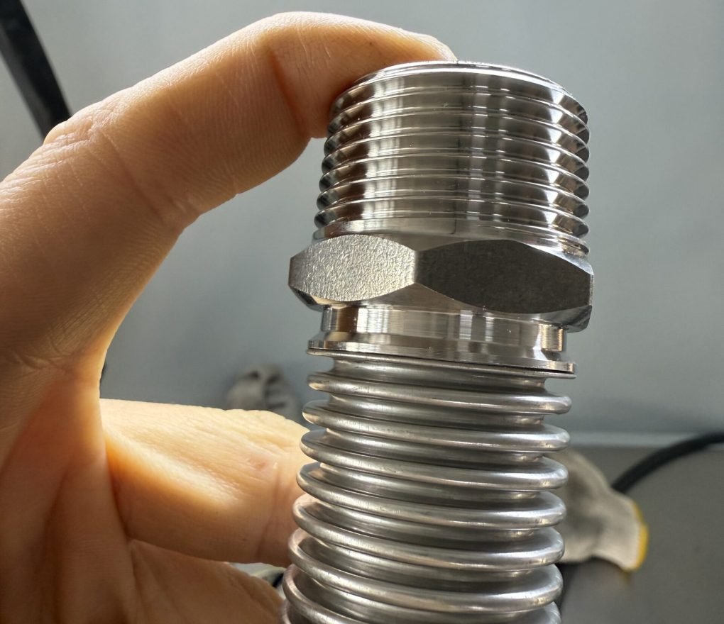 automatic TIG welding quality of corrugated stainless steel hose internal weld